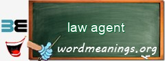 WordMeaning blackboard for law agent